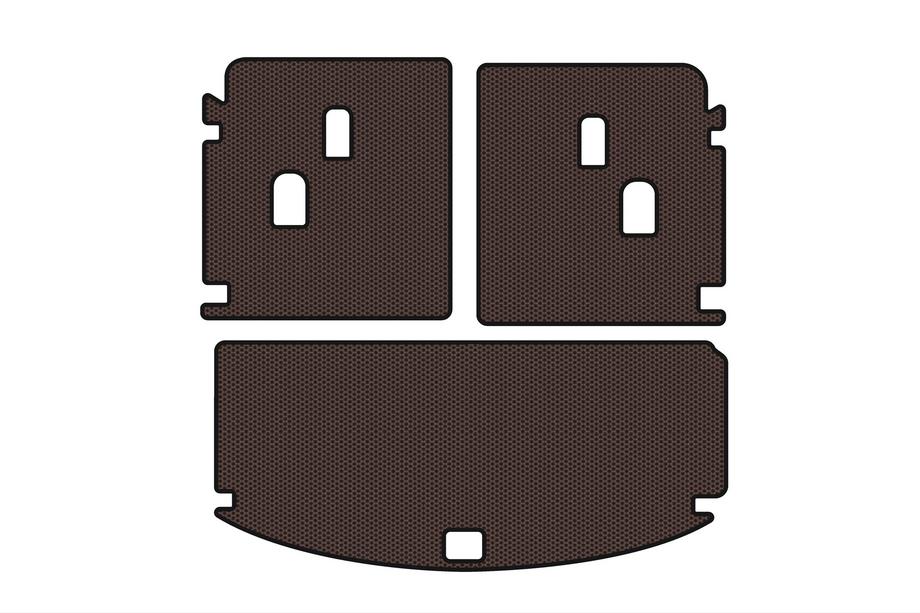 Acura MDX 2013-2020 Rubber Trunk Mat Carsuit V-2 (Brown) Image