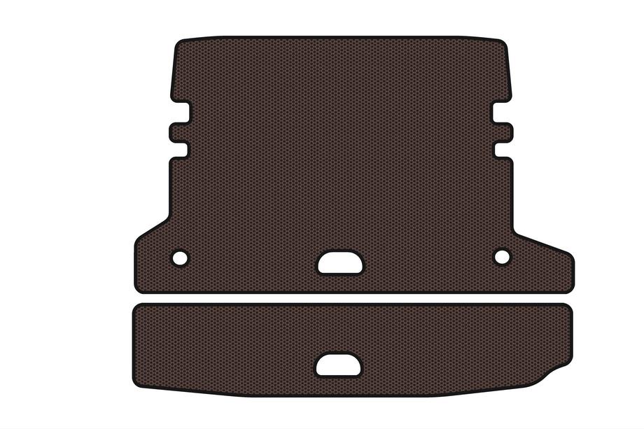 BMW 3 Series F30/F31 2012-2019 Rubber trunk mat Carsuit V-2 (for F-31, brown) Image