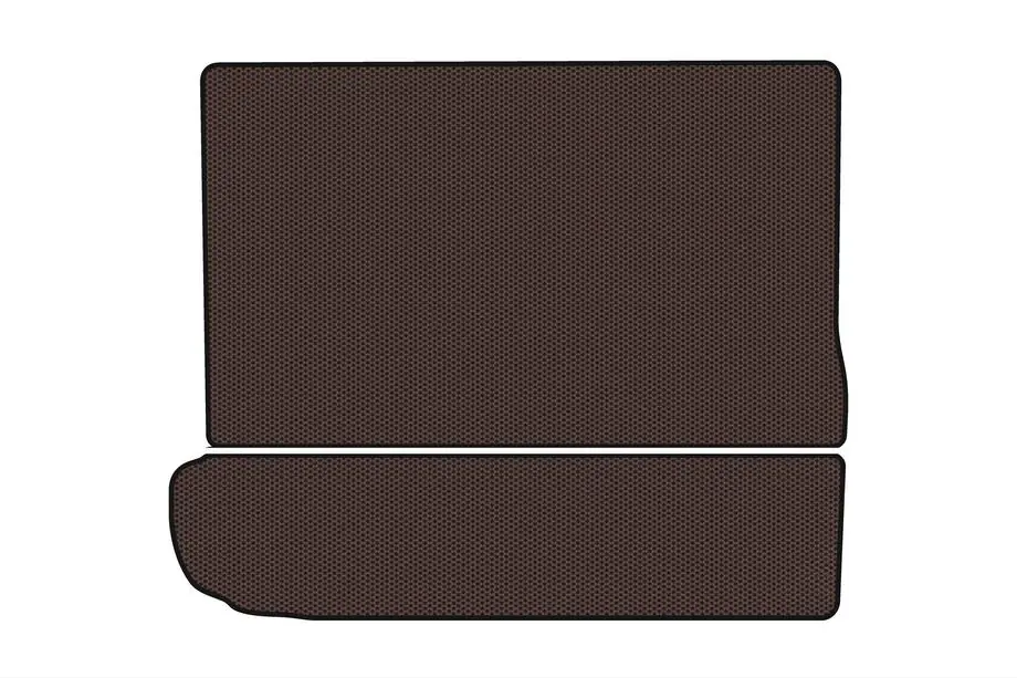 Citroen C-4 Picasso 2013–2022 Rubber trunk mat Carsuit (3rd row folded, brown) Image