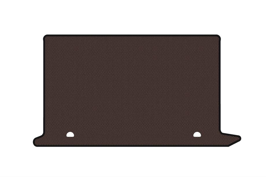 Fiat Doblo II 2010-2022 Rubber Trunk Mat Carsuit V2 (Brown) Image