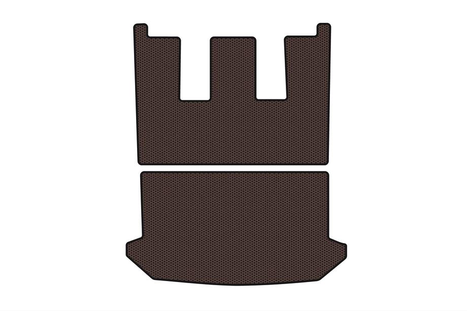 Citroen C-8 2002-2014 Rubber Trunk Mat Carsuit V1 (Brown) Image