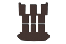 Citroen C-8 2002-2014 Rubber Trunk Mat Carsuit V2 (Brown) photo 1