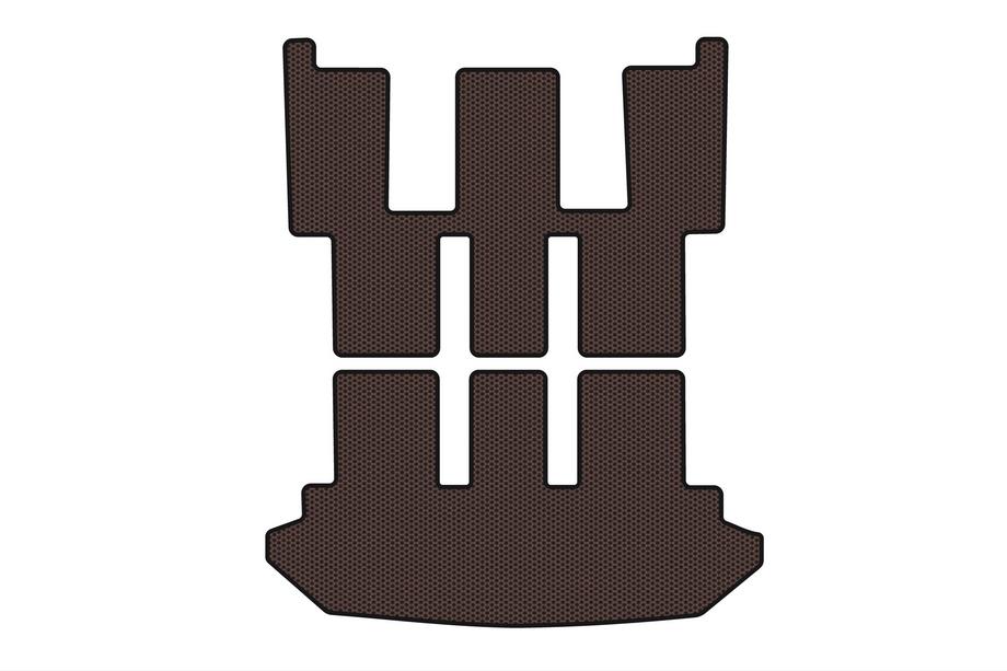 Citroen C-8 2002-2014 Rubber Trunk Mat Carsuit V2 (Brown) Image