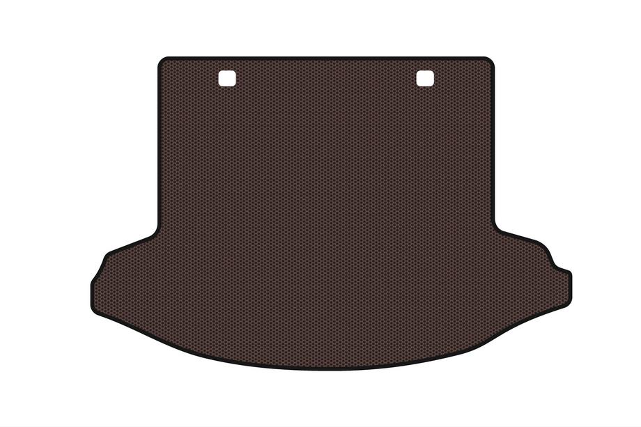 Honda CRV 2017-2022 Rubber trunk mat Carsuit V2 (7-seater, brown) Photo 1