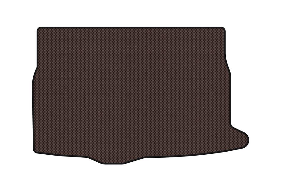 Hyundai Veloster 2011-2017 Rubber Trunk Mat Carsuit (Brown) Image