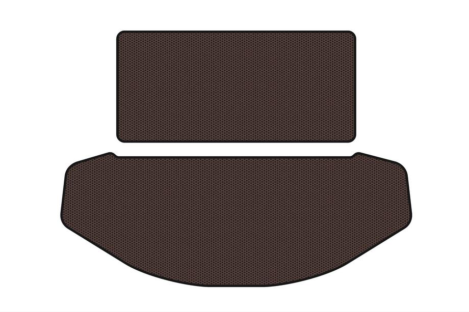 Mazda CX-9 2017- Rubber trunk mat Carsuit (seat back + trunk, 7-seater, brown) Photo 1