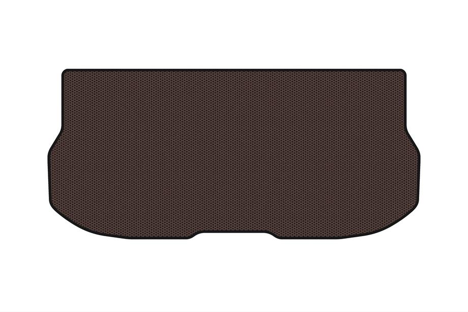 Nissan Quest 2011-2017 Rubber trunk mat Carsuit (with 3rd row, 7-seater, brown) Photo 1