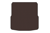Skoda Superb 2009-2015 Rubber trunk mat Carsuit (double false floor, SW, brown) photo 1