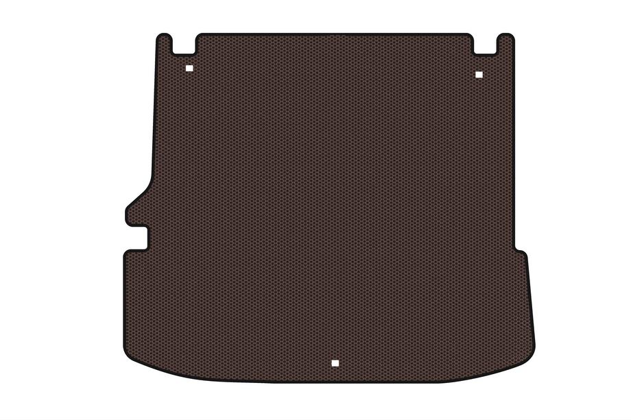 Toyota Highlander 2019- Rubber trunk mat Carsuit V2 (with subwoofer, 7-seater, brown) Image