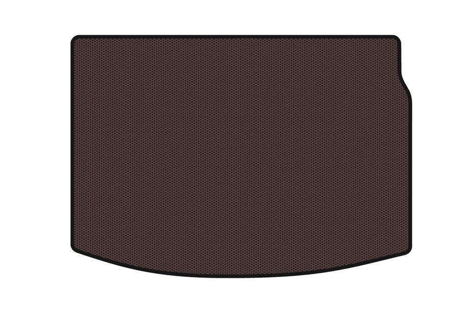 Renault Megane III 2009-2016 Rubber trunk mat Carsuit (HB, brown) Image