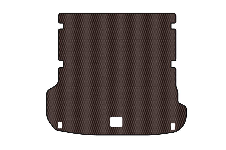 Audi Q7 2015–2026 Rubber trunk mat Carsuit (7-seater, brown) Photo 1