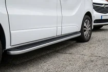 Renault Trafic 2001–2015 Side Steps Tayga Grey (2 pcs, Aluminum) photo 1