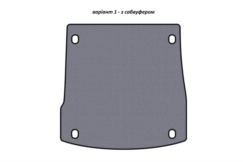 Alfa Romeo Stelvio 2016- Rubber trunk mat Carsuit V-1 (with subwoofer, gray) Image