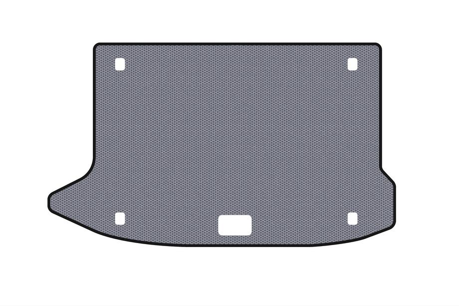 Hyundai Kona 2017-2023 Rubber Trunk Mat Carsuit V3 (Gray) Image