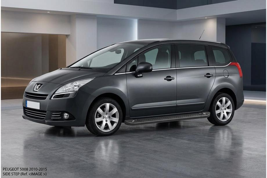 Peugeot 5008 2009-2016 Side Steps Allmond Black (2 pcs, Aluminum) Image