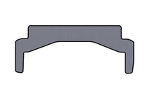 Mercedes SLK R172 2011-2016 Rubber trunk mat Carsuit (upper, Roadster, gray) photo 1