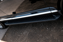 Porsche Cayenne 2003–2010 Side Steps Allmond Black (2 pcs, Aluminum) photo 2