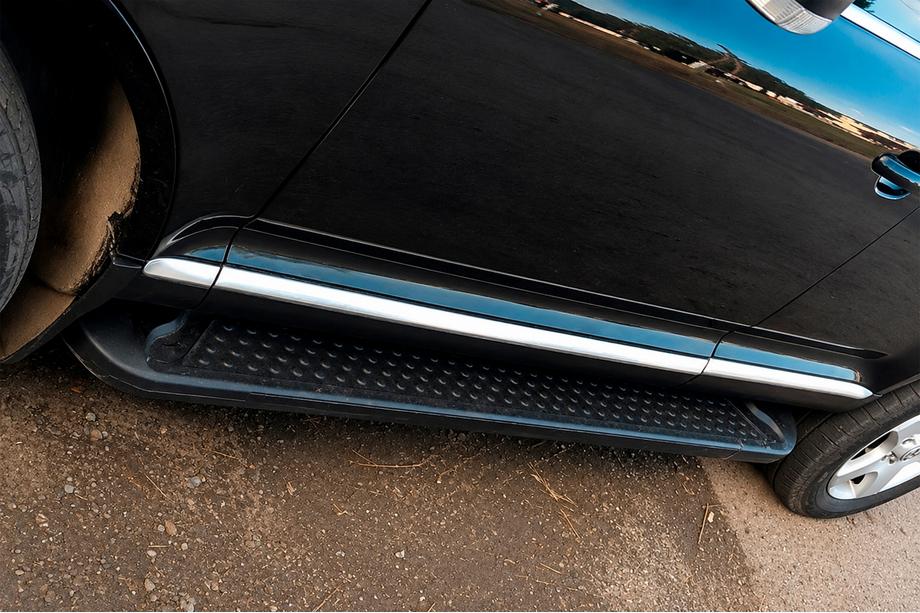 Porsche Cayenne 2003–2010 Side Steps Allmond Black (2 pcs, Aluminum) Image