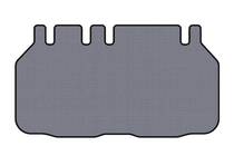 Toyota Previa 2006-2019 Rubber trunk mat Carsuit (6-seater, gray) photo 1