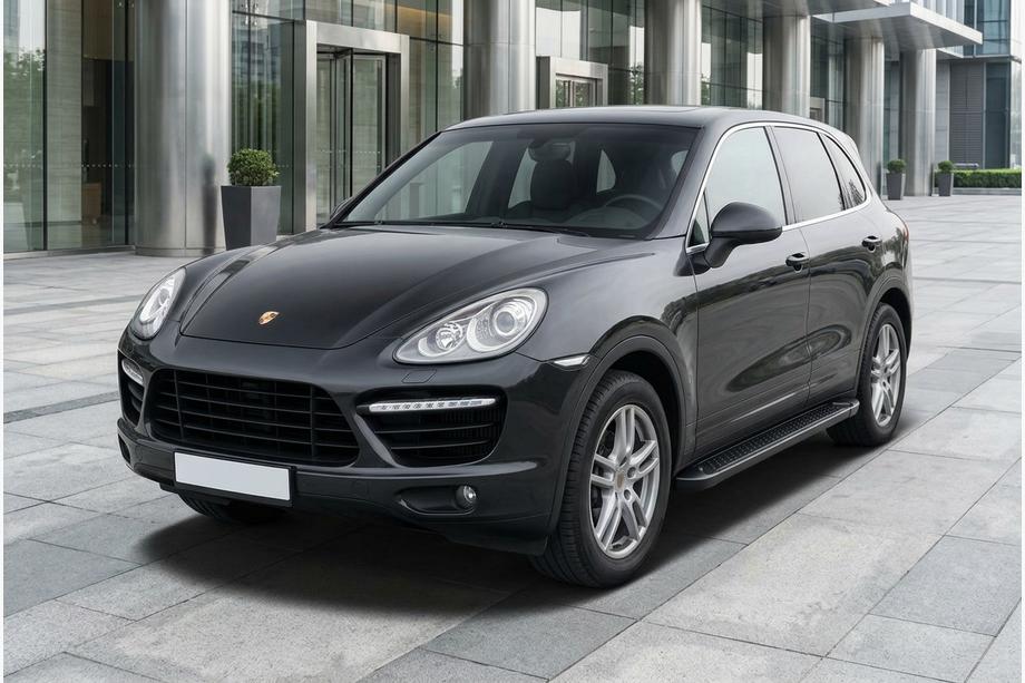 Porsche Cayenne 2010-2017 Side Steps Allmond Black (2 pcs, Aluminum) Image