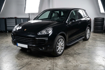 Porsche Cayenne 2010-2017 Side Steps Bosphorus Black (2 pcs, Aluminum) photo 1
