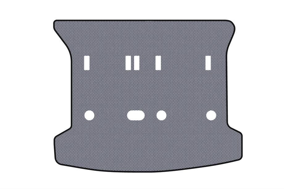 Peugeot 307 2001-2008 Rubber trunk mat Carsuit (SW, gray) Photo 1