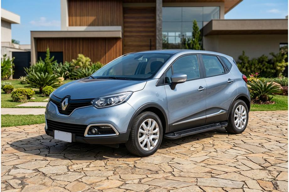 Renault Captur 2013-2019 Side Steps RedLine Black (2 pcs, Aluminum) Image