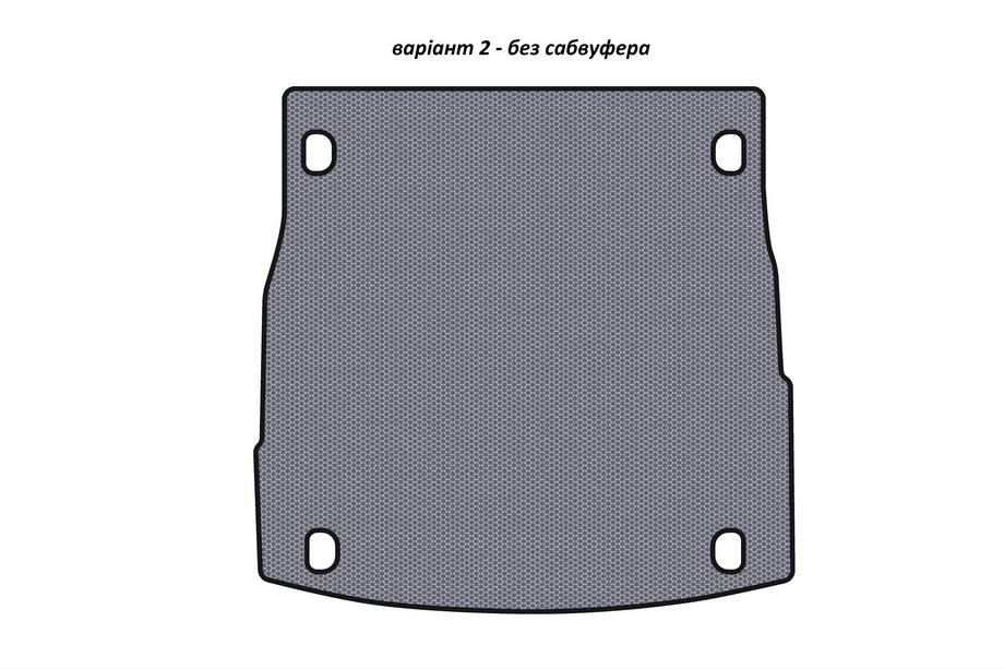 Alfa Romeo Stelvio 2016- Rubber trunk mat Carsuit V-2 (without subwoofer, gray) Image