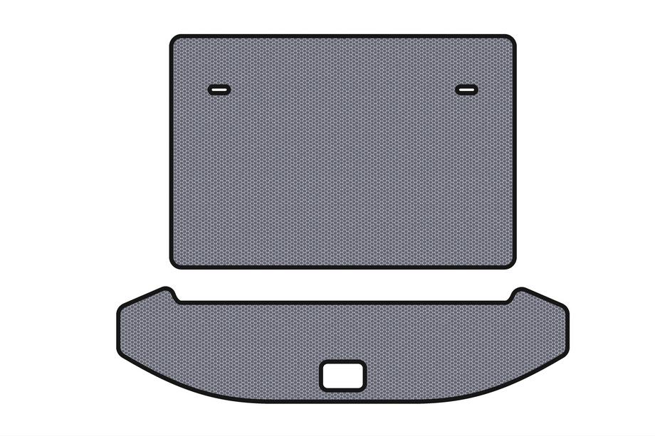 Jetour X70 2018- Rubber trunk mat Carsuit (3 rows, gray) Image