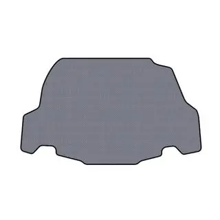 Rubber trunk mat Carsuit (2009-2014, GT, Convertible, gray)