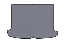 Renault Clio IV 2012-2019 Rubber trunk mat Carsuit V2 (SW, gray) photo 1