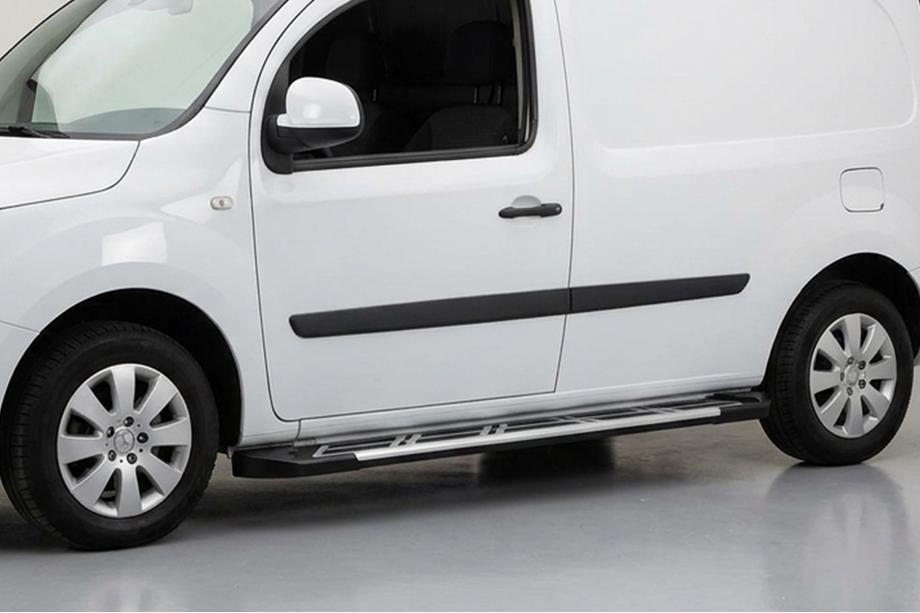 Renault Kangoo 2008–2020 Side Steps Sunrise (2 pcs, Aluminum) Long Wheelbase Image