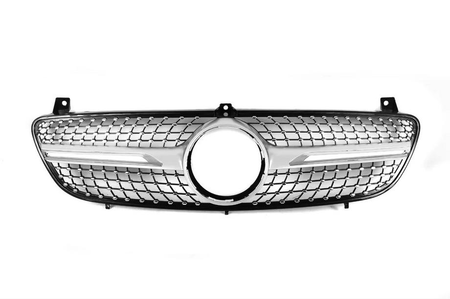 Mercedes Vito W639 2004-2014 Discounted Front Grille Diamond Silver (2004-2010) Image