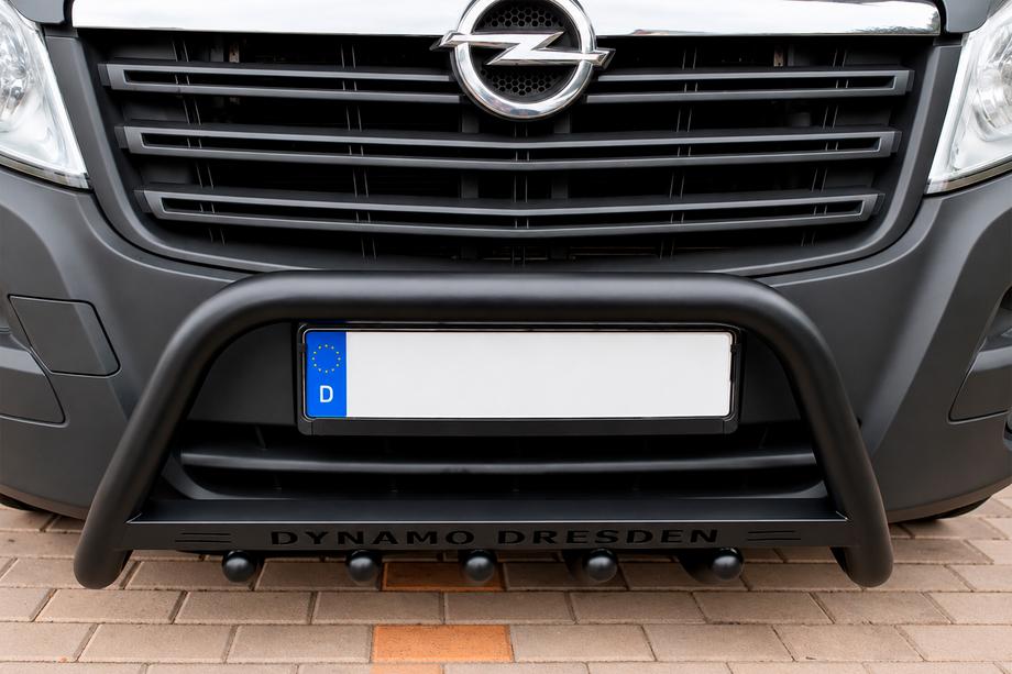 Opel Movano 2021- Bull Bar WT004 Black (Stainless Steel) Image