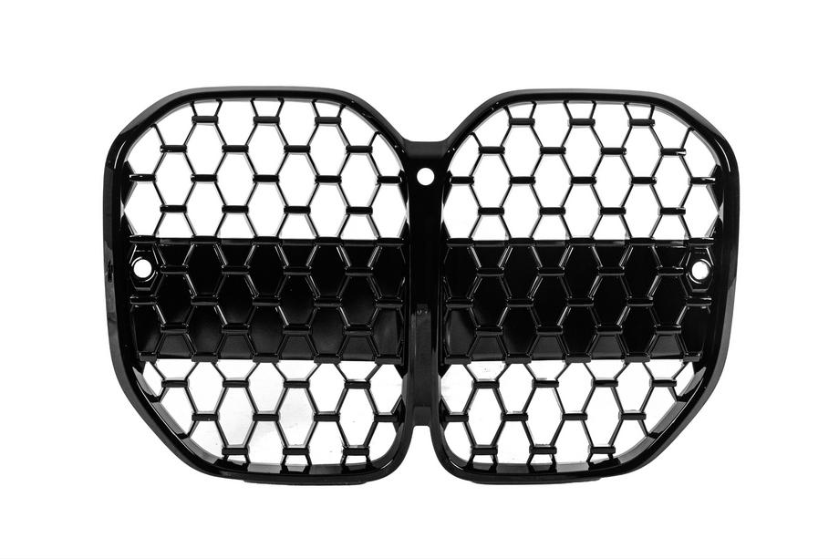 BMW 4 Series G22/23/26 2020- Diamond Grille (for G22/23, Gloss Black) Image