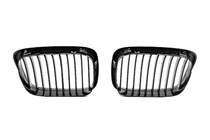 BMW 5 Series E39 1996-2003 1-Bar Kidney Grilles (2000-2003, Gloss Black) photo 5