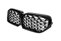 BMW 5 Series G30/G31 2017–2023 Diamond Silver Grille Inserts (2021-2023) photo 3