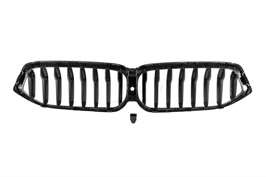 BMW 6 Series G32 2017- Kidney Grilles 1-Bar (2020-2023, Gloss Black) Photo 5