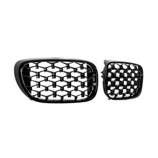 Diamond Black Kidney Grilles (2016-2019, Gloss Black) BMW 7 Series G11/G12 2015-2022 photo 4