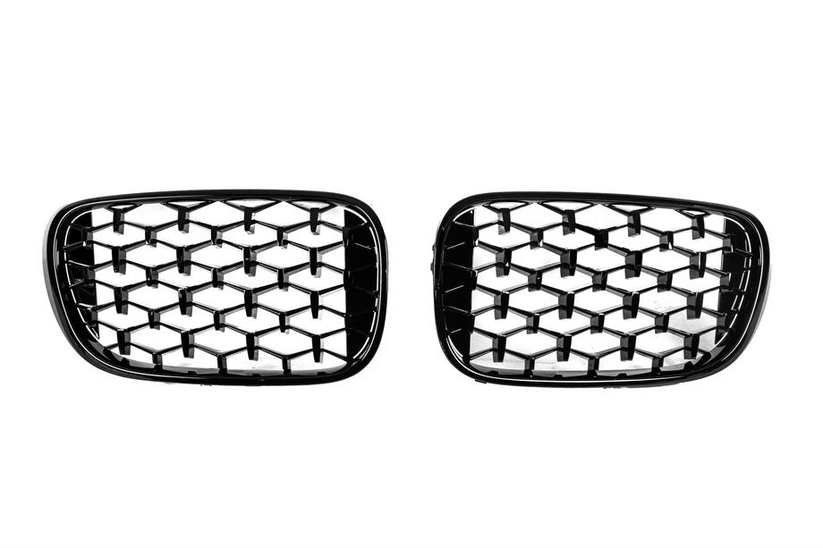 BMW 7 Series G11/G12 2015-2022 Diamond Black Kidney Grilles (2016-2019, Gloss Black) Photo 2