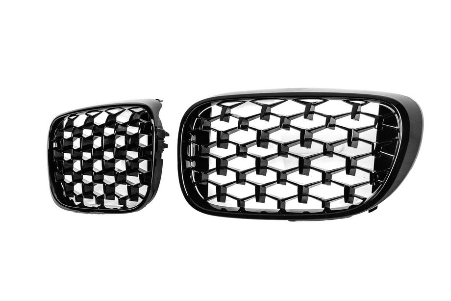 BMW 7 Series G11/G12 2015-2022 Diamond Black Kidney Grilles (2016-2019, Gloss Black) Photo 3