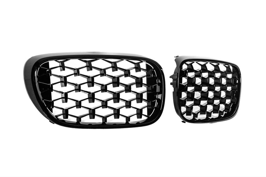 BMW 7 Series G11/G12 2015-2022 Diamond Black Kidney Grilles (2016-2019, Gloss Black) Photo 4