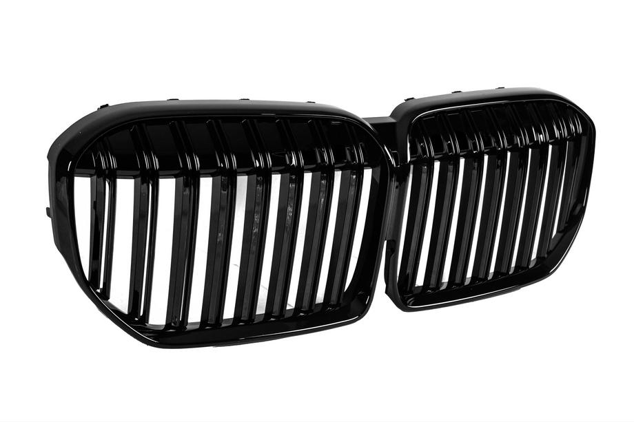 BMW 7 Series G11/G12 2015-2022 M-Look Kidney Grilles (2019-2022, Gloss Black) Photo 4