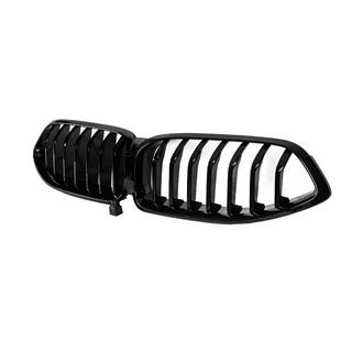 Grille 1-Bar (2018-2022, Gloss Black) BMW 8 Series G14/G15/G16 2018- photo 3