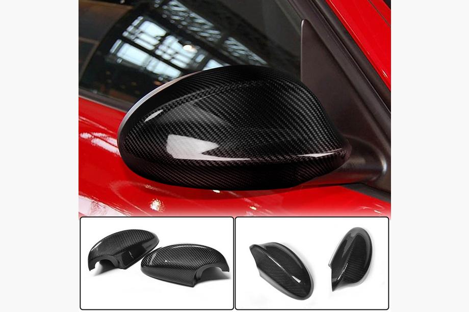 BMW 3 Series E90/E91 2005-2011 Mirror Covers (for 2006-2010, Carbon) Image