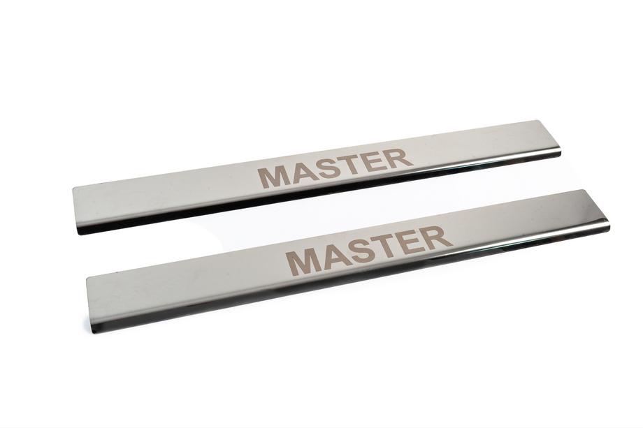 Renault Master 1998-2010 Door sill protectors (2 pcs, stainless steel) Photo 3