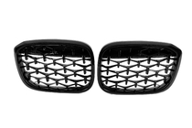 BMW X3 G01 2018- Diamond Black Kidney Grilles (2018-2021, black trim) photo 2