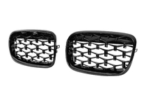 BMW X6 E71 2008–2014 Diamond Black Kidney Grilles (Gloss Black) photo 3