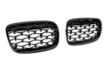 BMW X6 E71 2008–2014 Diamond Black Kidney Grilles (Gloss Black) photo 4