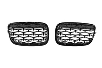 BMW X6 E71 2008–2014 Diamond Black Kidney Grilles (Gloss Black) photo 5